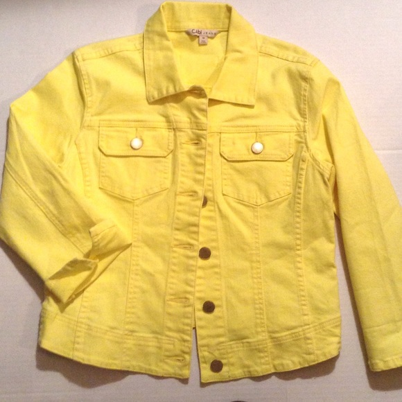 lemon denim jacket